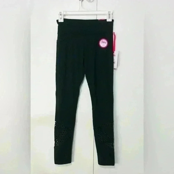 Justice Girls Bundle Blue Strong and Striped Tank Top Black Legging size L 12-14 - Picture 10 of 14